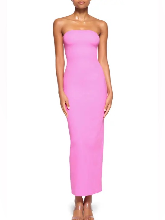 Skims Fits Everybody Tube Dress - Neon Orchid Sz M